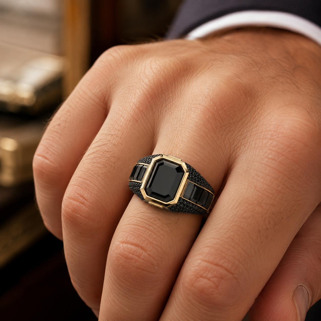 Men'S Formal Wear For Engagement - Business Formal Alloy Men Engagement Ring