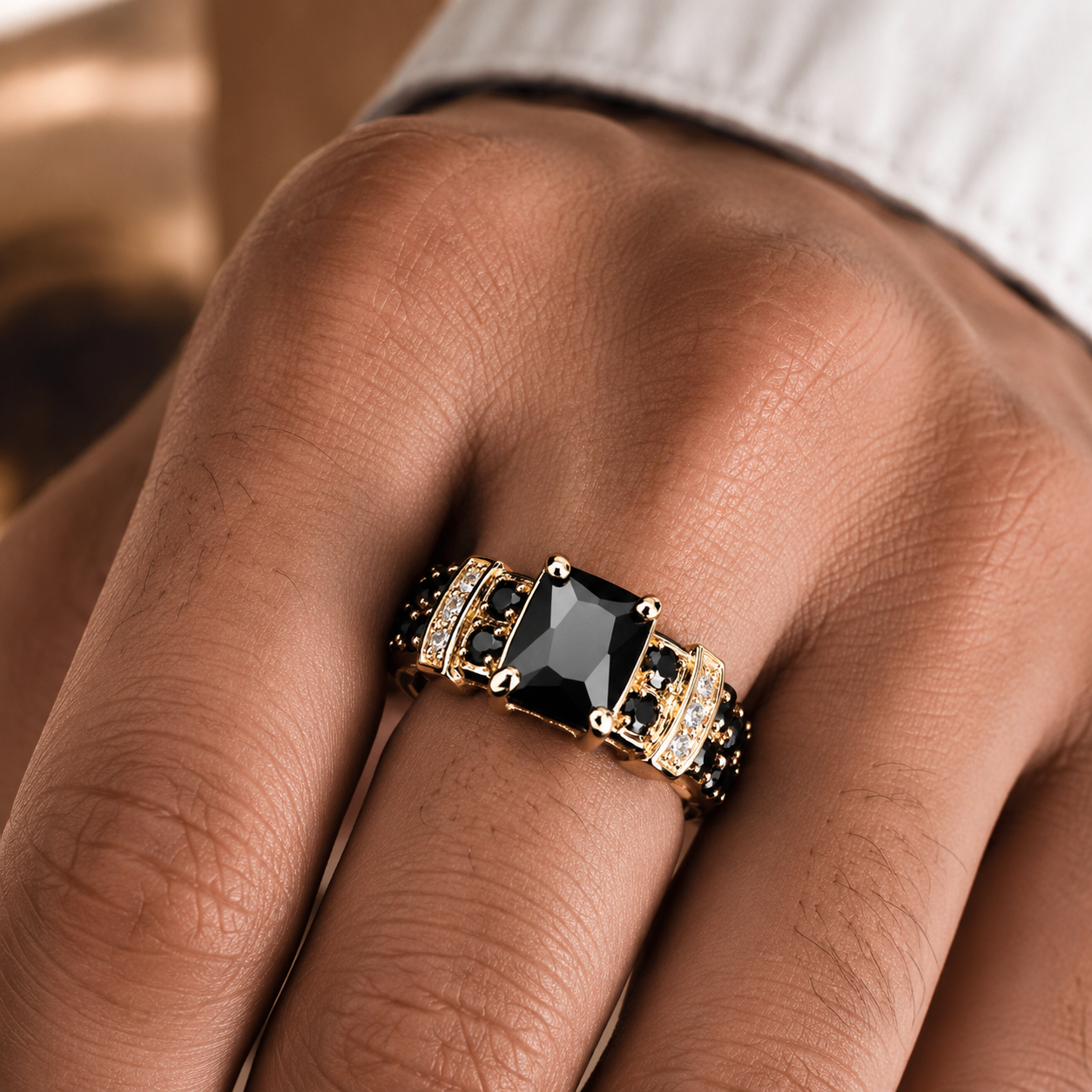 Men'S Formal Wear For Engagement - Fashion Business Men Engagement Ring Inlaid