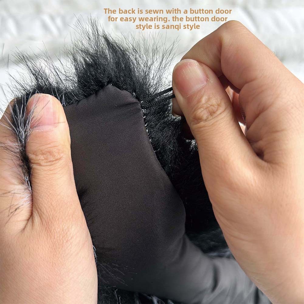 Trim Long Scarf Faux Fox Fur S - Windsor Knot Tie ulasan dan harga