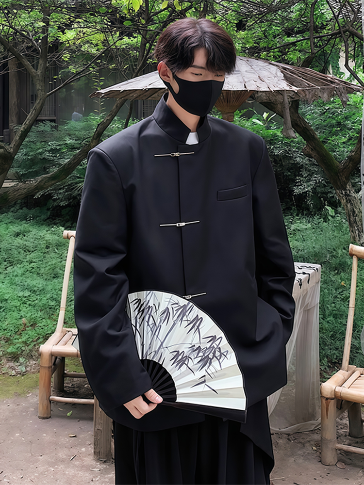 New Chinese Sle Stand Collar S - Men'S Formal Wear For Engagement ulasan dan harga