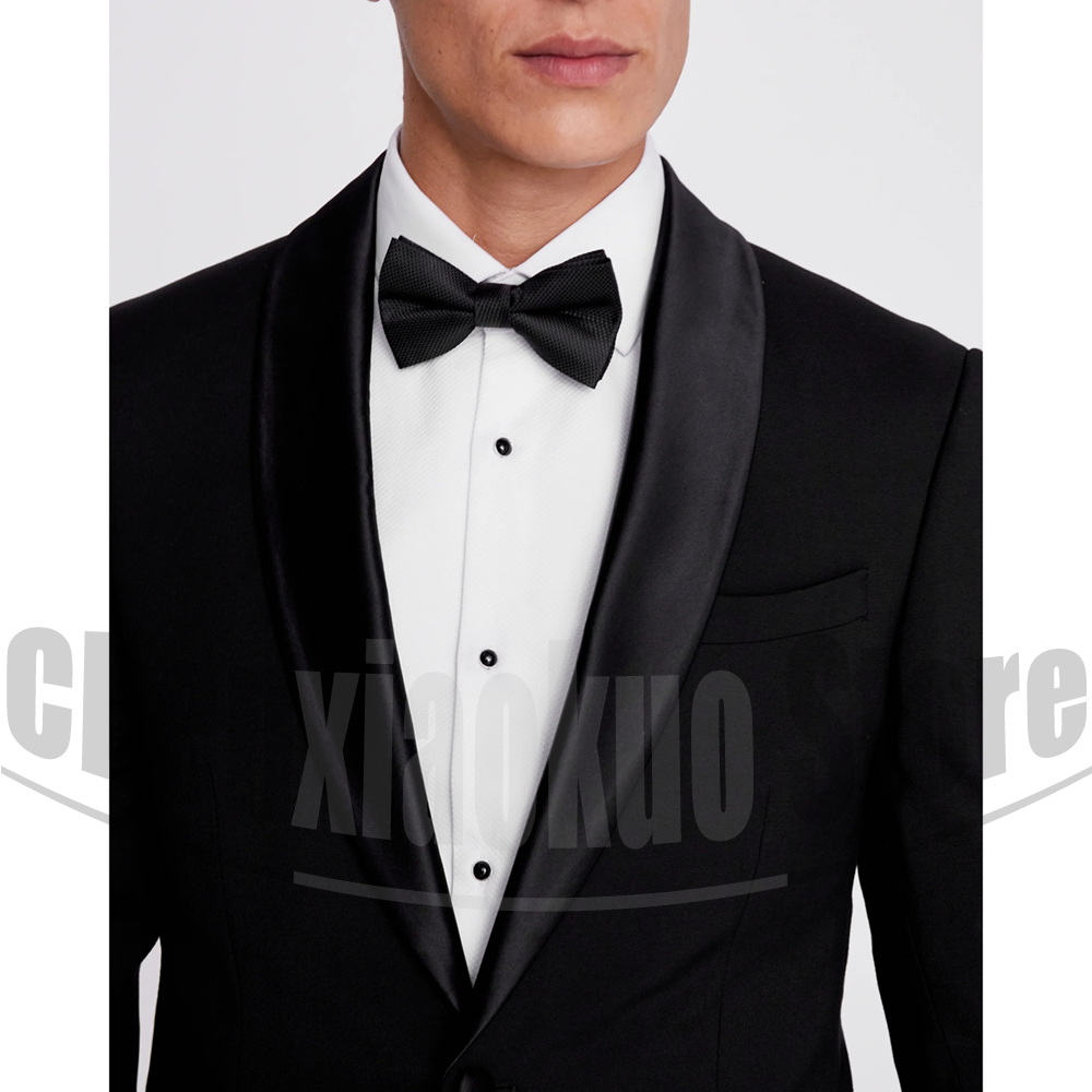 Black Men Suits 2 Piece Fashio - Men Formal Wear Fashion ulasan dan harga