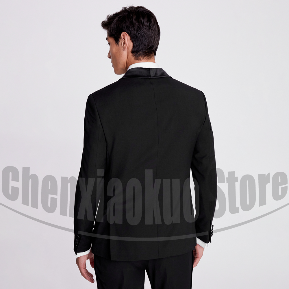 Black Men Suits 2 Piece Fashio - Men Formal Wear Fashion ulasan dan harga