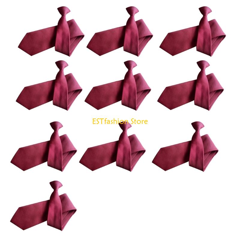 Y5GC 10x PreTied Clip On Tie F - Men'S Formal Wear Bow Ties ulasan dan harga