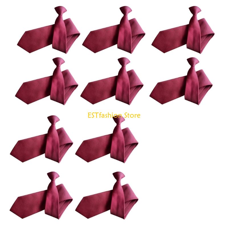 Y5GC 10x PreTied Clip On Tie F - Men'S Formal Wear Bow Ties ulasan dan harga