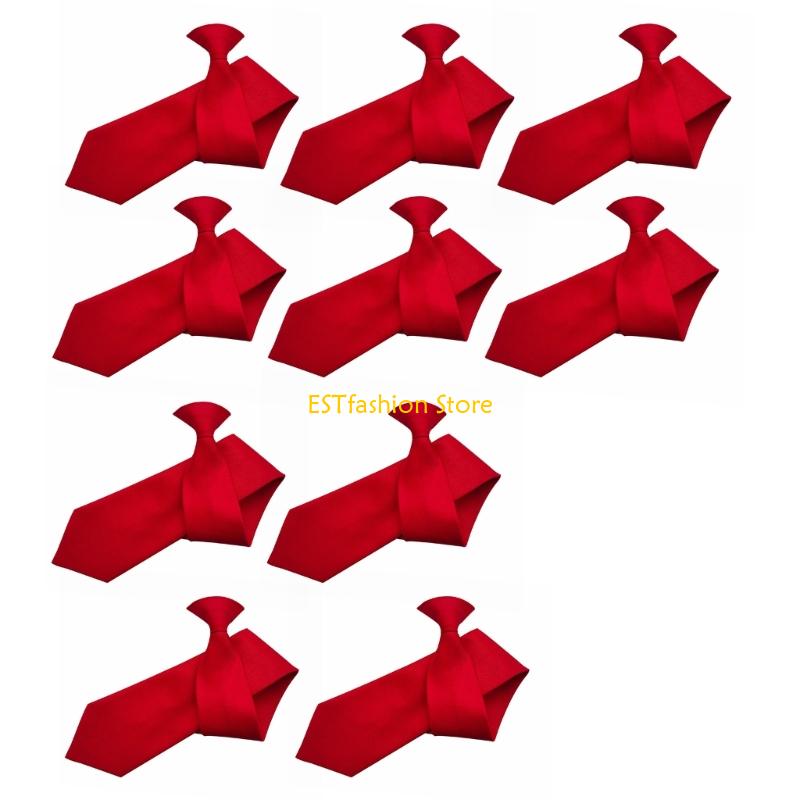 Y5GC 10x PreTied Clip On Tie F - Men'S Formal Wear Bow Ties ulasan dan harga