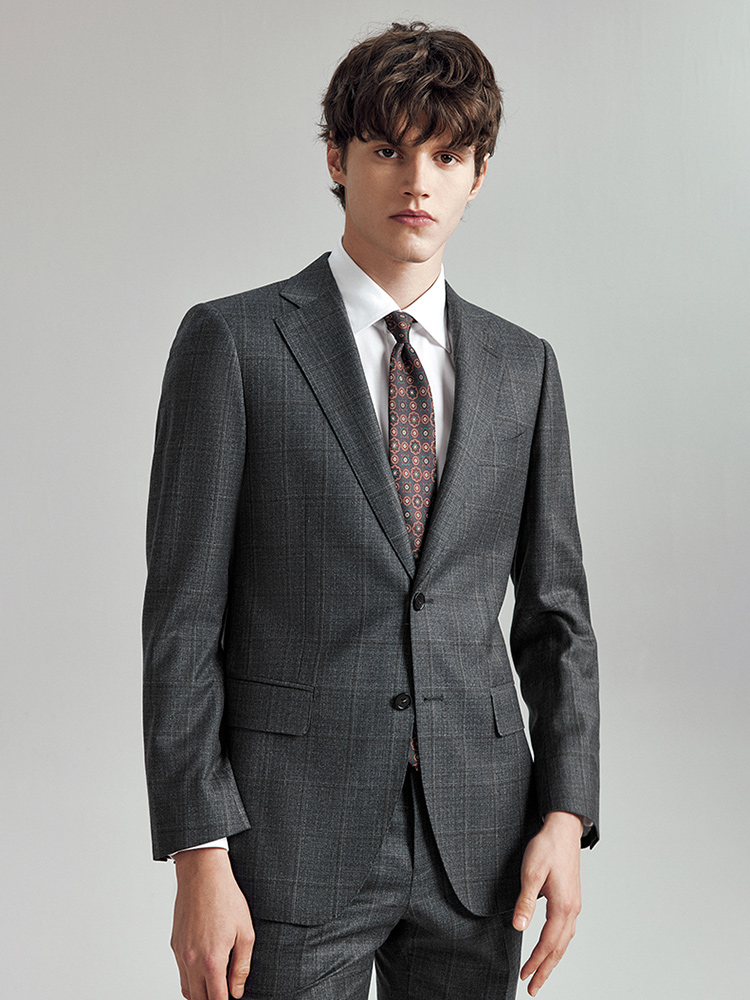 100% Wool Suits For Men Slim F - Men Formal Wear Fashion ulasan dan harga