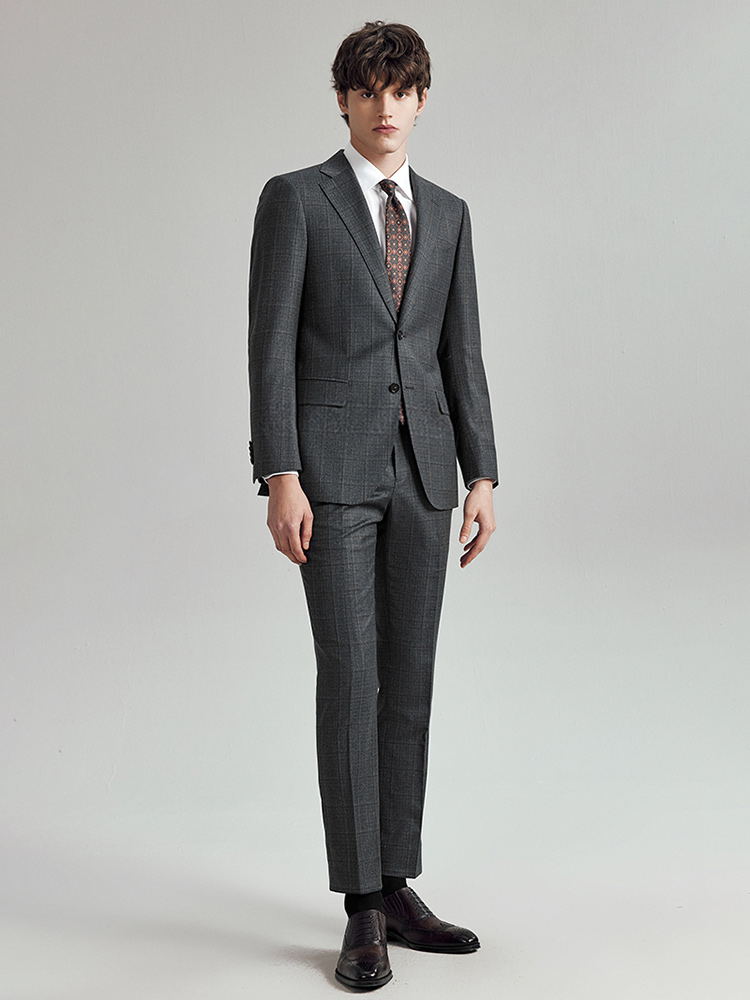 100% Wool Suits For Men Slim F - Men Formal Wear Fashion ulasan dan harga