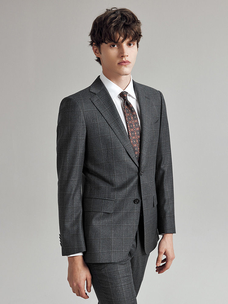 100% Wool Suits For Men Slim F - Men Formal Wear Fashion ulasan dan harga