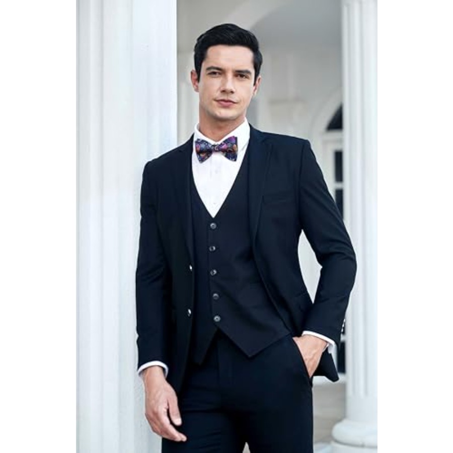 Bow Ties for Men Floral Bowtie - Pocket Square Set ulasan dan harga