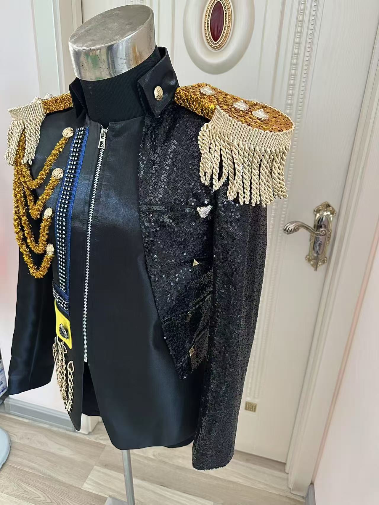 New Men Tassel Royal Jacket We - Men Formal Party Wear Dress ulasan dan harga