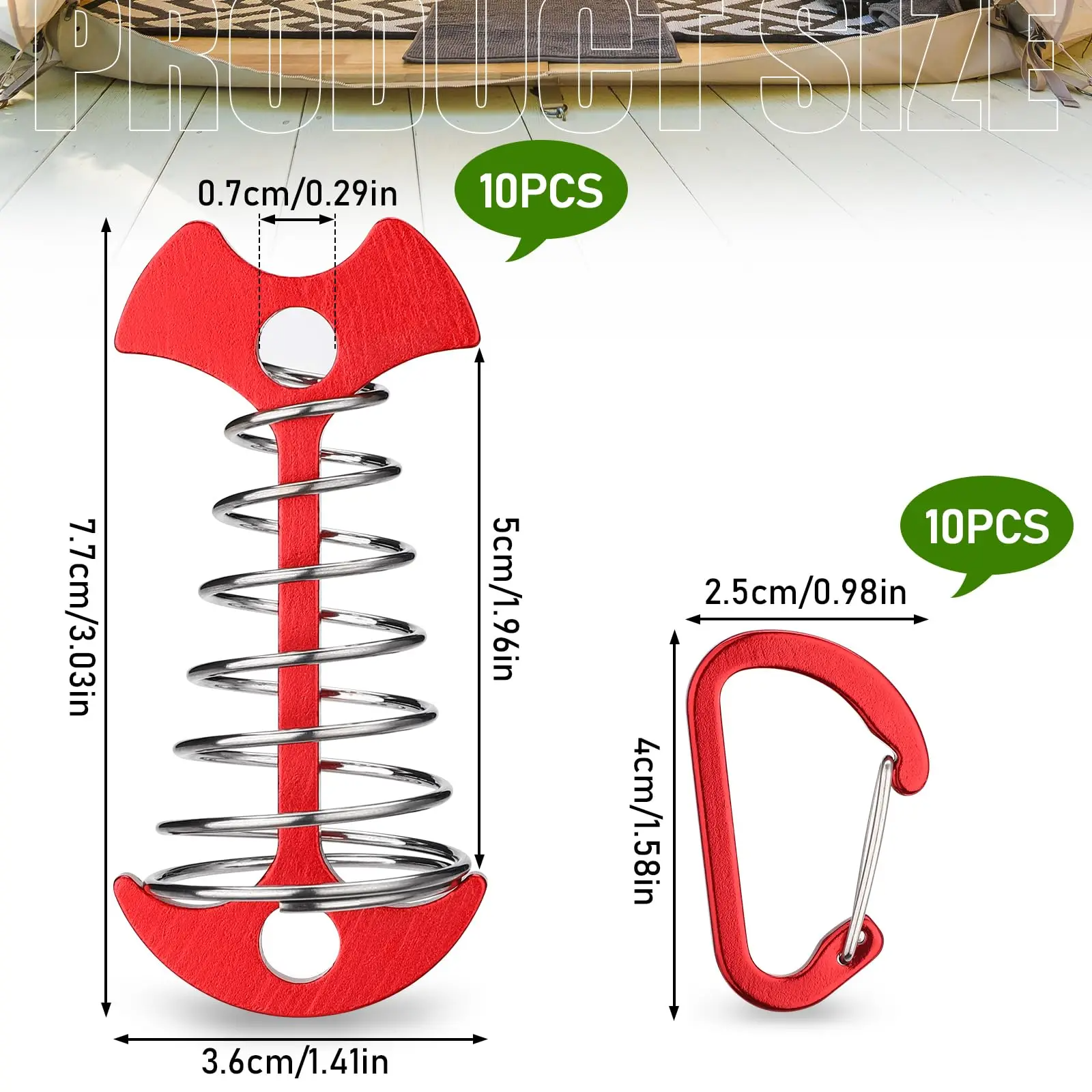 10pcs Deck Anchor Pegs Windpro - Windsor Knot Tie ulasan dan harga