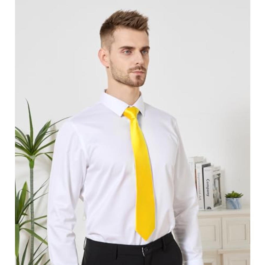 Men's Tie Set Solid Pure Color - Pocket Square Set ulasan dan harga
