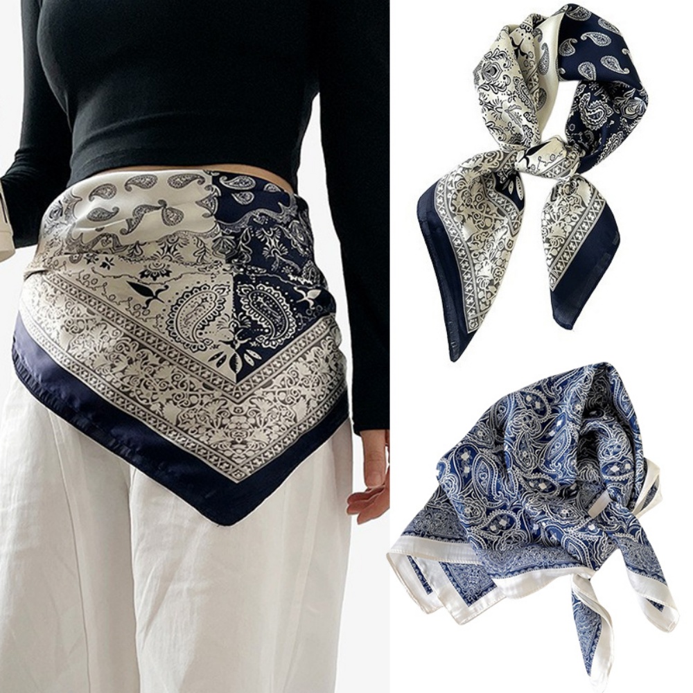 70*70cm Simulated Silk Square  - Windsor Knot Tie ulasan dan harga