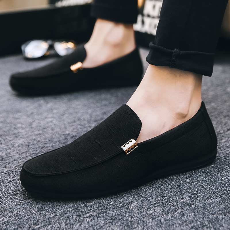 Men Casual Shoes Canvas Slip O - Men Formal Party Wear Dress ulasan dan harga