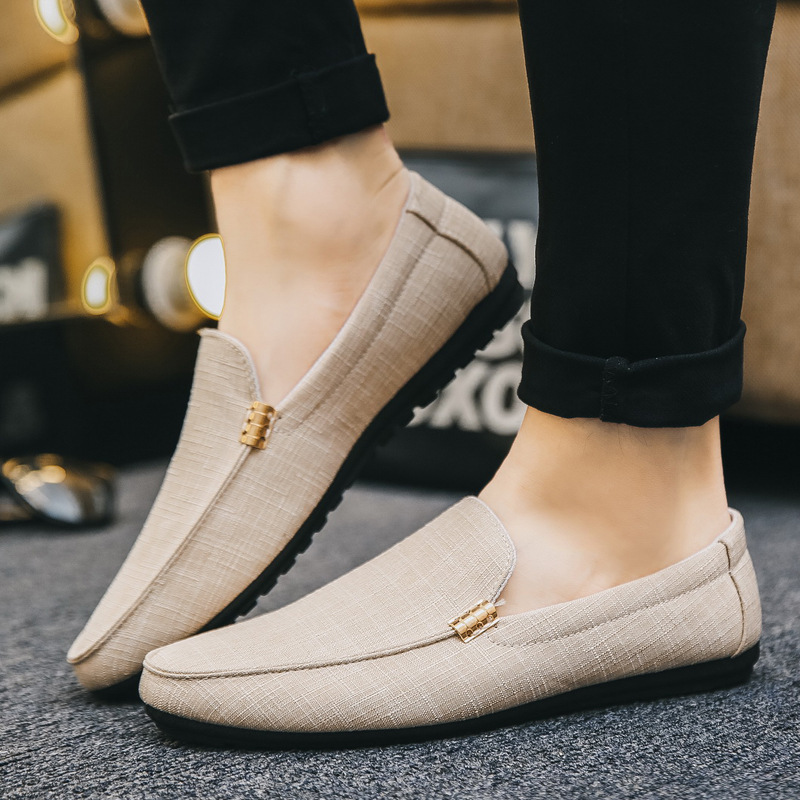 Men Casual Shoes Canvas Slip O - Men Formal Party Wear Dress ulasan dan harga