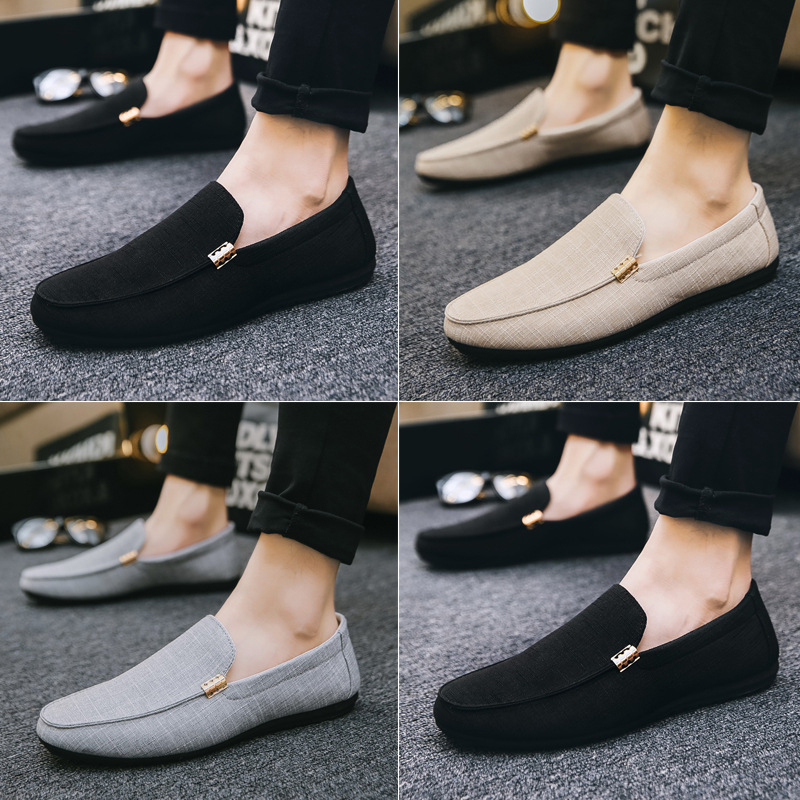 Men Casual Shoes Canvas Slip O - Men Formal Party Wear Dress ulasan dan harga