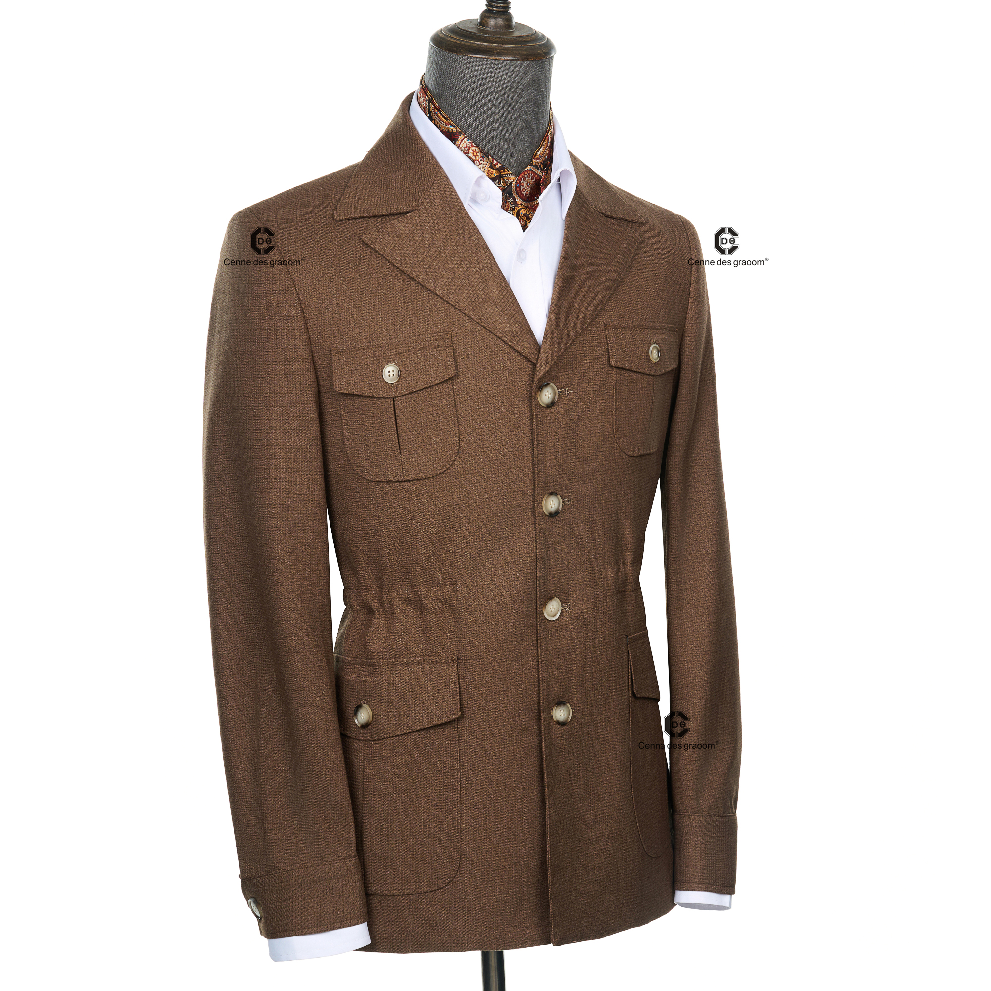 Cenne Des Graoom 2025 New Fash - Men Formal Wear Brown ulasan dan harga