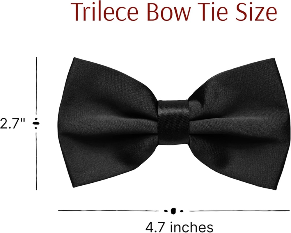 Solid Pretied Bow Ties for Men - Men'S Formal Wear Bow Ties ulasan dan harga