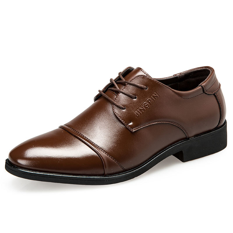 Large-sized men's leather shoe - Men Formal Party Wear Dress ulasan dan harga