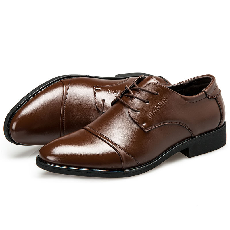 Large-sized men's leather shoe - Men Formal Party Wear Dress ulasan dan harga