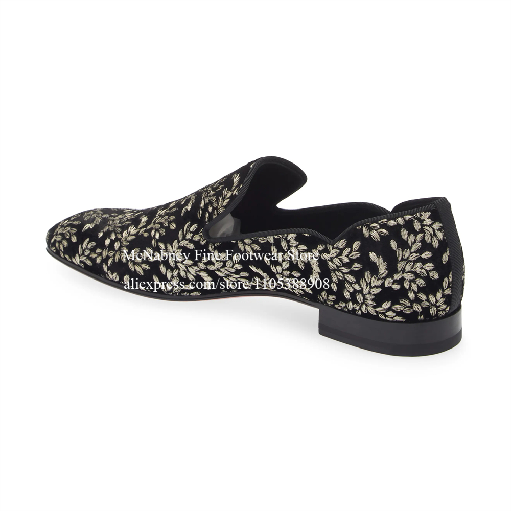 Black Silk Velvet Slip On Loaf - Men Formal Party Wear Dress ulasan dan harga