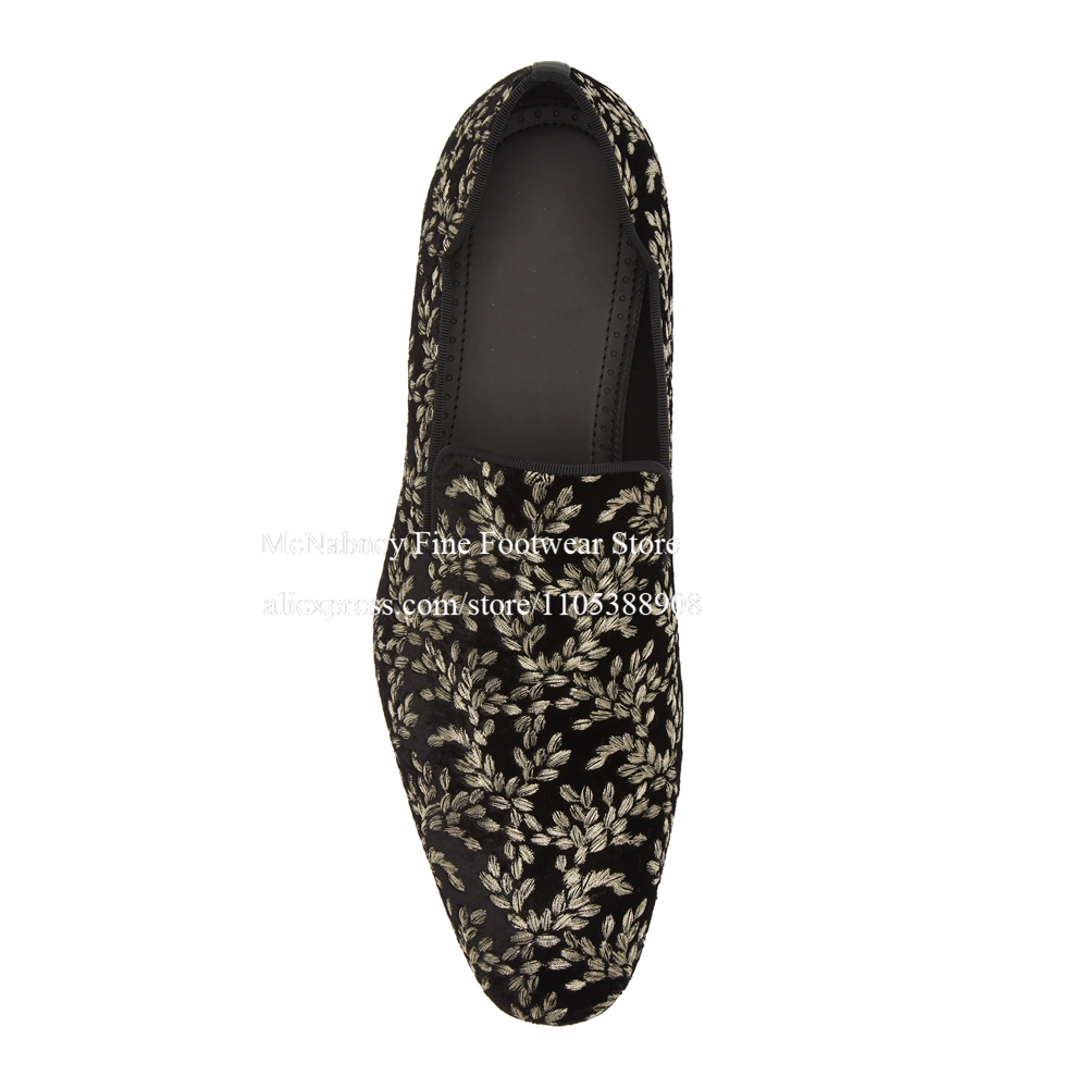 Black Silk Velvet Slip On Loaf - Men Formal Party Wear Dress ulasan dan harga