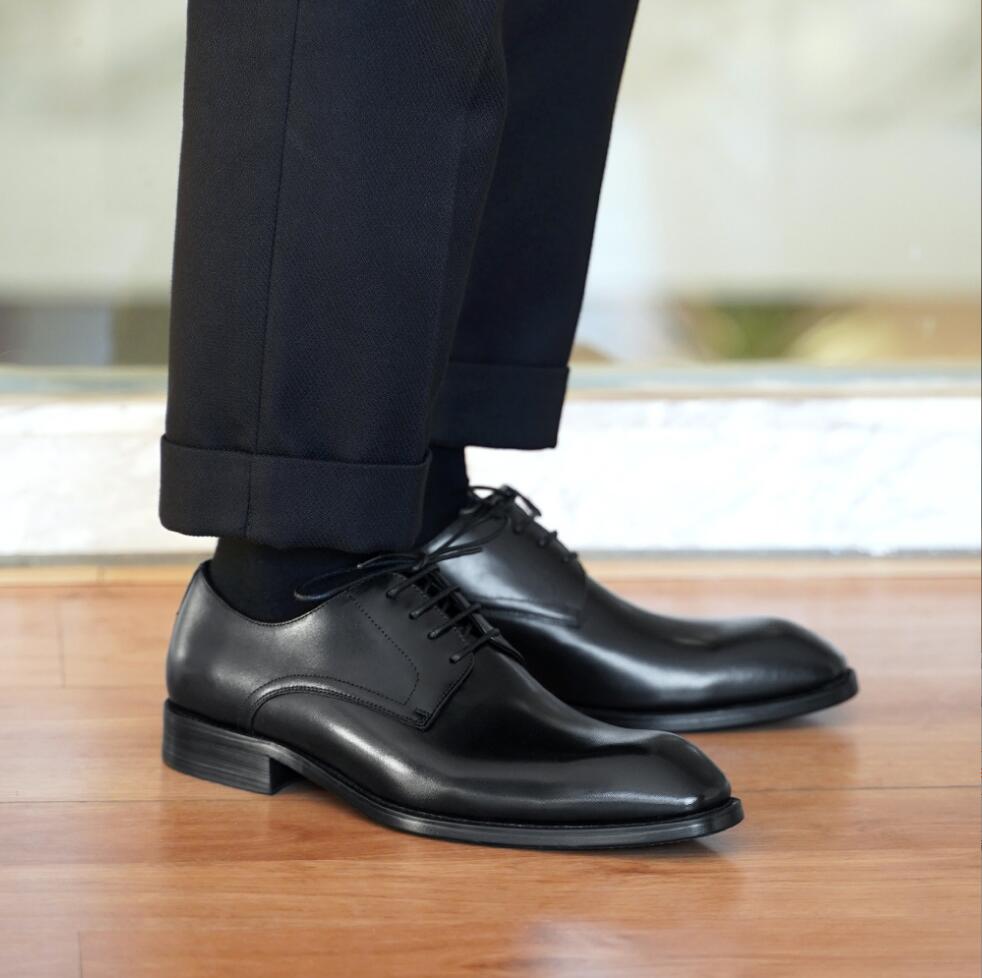 2026 Designer Leather Mens Who - Men Formal Wear Brown ulasan dan harga