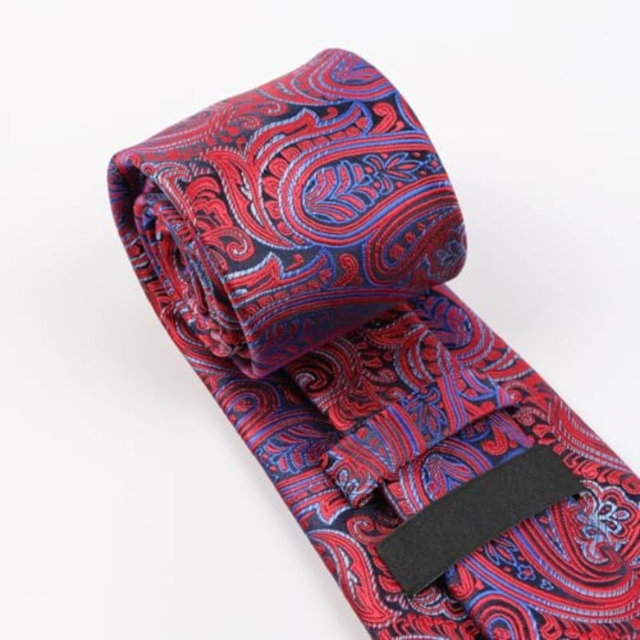 Mens Gradient Paisley Necktie  - Pocket Square Set ulasan dan harga