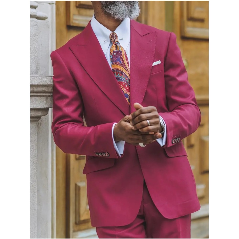 New Men Suits Regular Fit 2 Pi - Men Formal Party Wear Dress ulasan dan harga