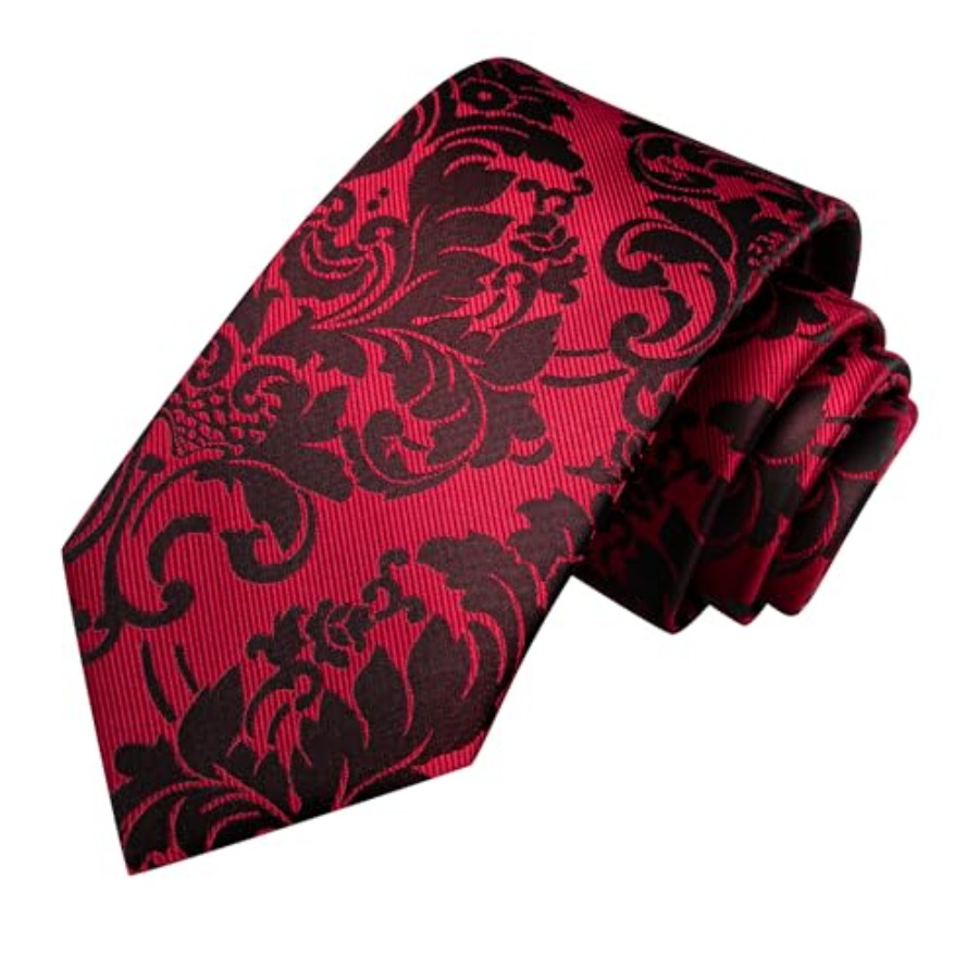 Silk Ties for Men Plaid Paisle - Pocket Square Set ulasan dan harga