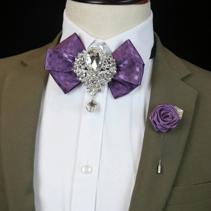 Men's Wedding Rhinestone Bow T - Men'S Formal Wear Bow Ties ulasan dan harga