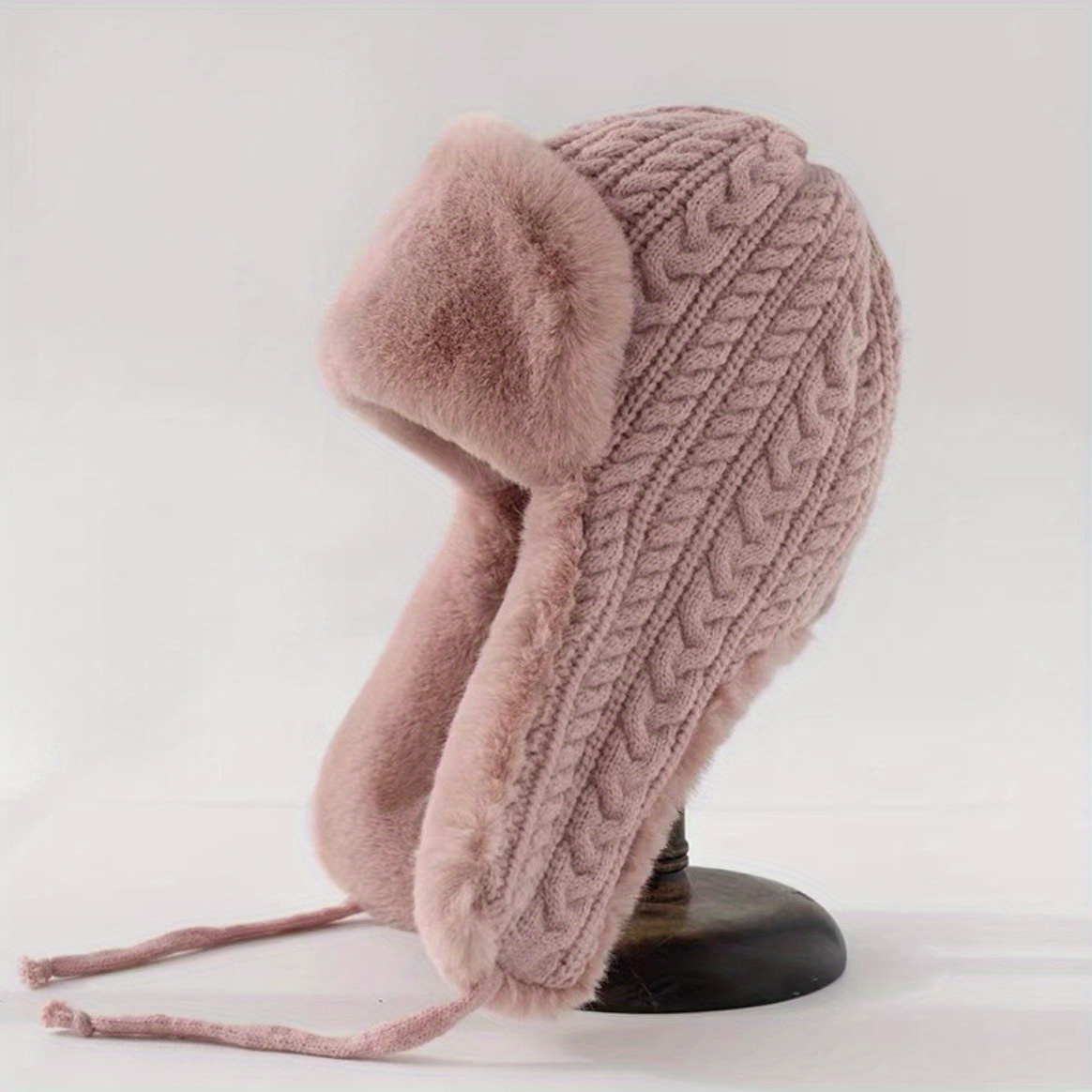 Women's Knit Hat with Extended - Windsor Knot Tie ulasan dan harga