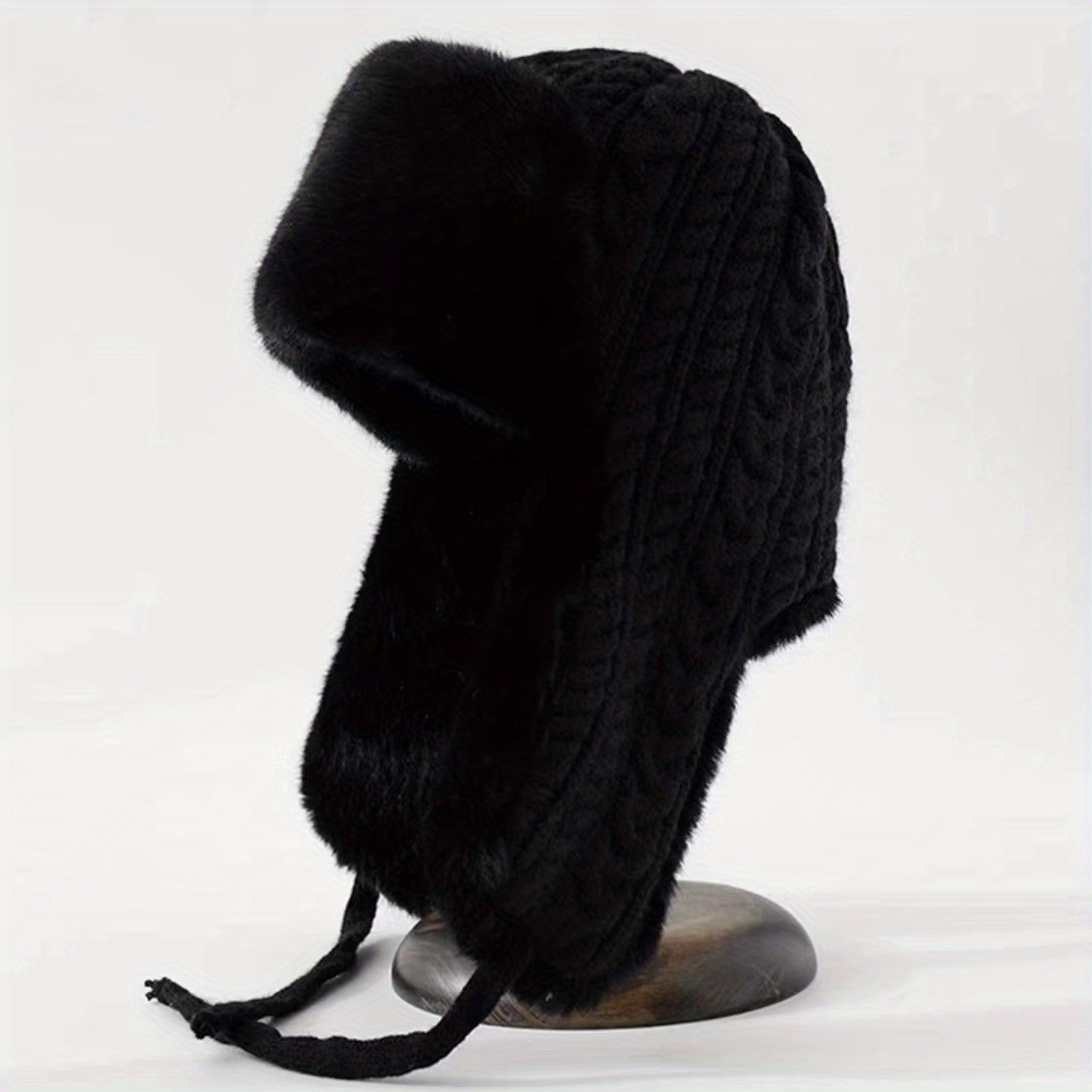 Women's Knit Hat with Extended - Windsor Knot Tie ulasan dan harga