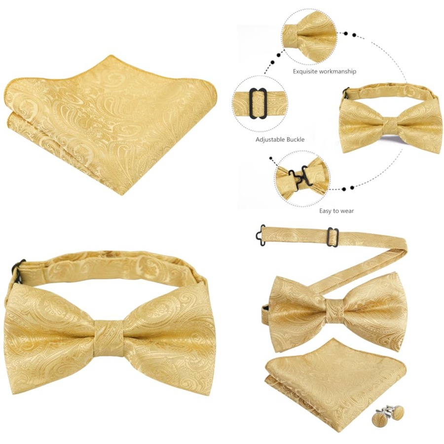 Mens Paisley Bow Tie, Pocket S - Pocket Square Set ulasan dan harga