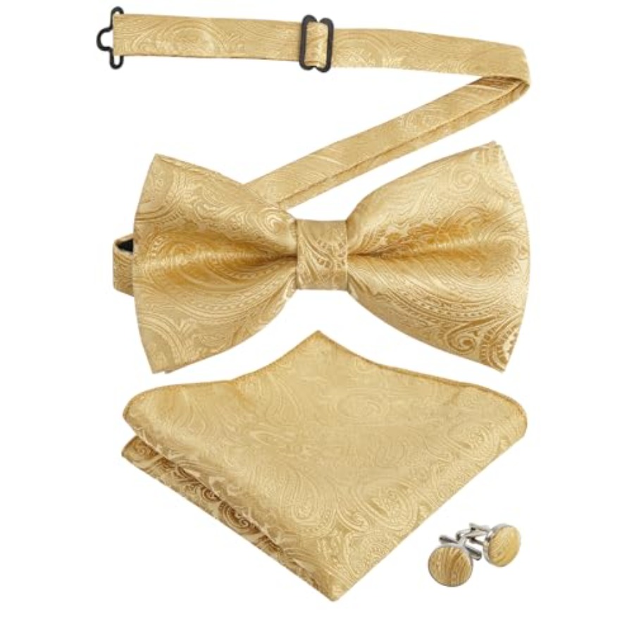 Mens Paisley Bow Tie, Pocket S - Pocket Square Set ulasan dan harga