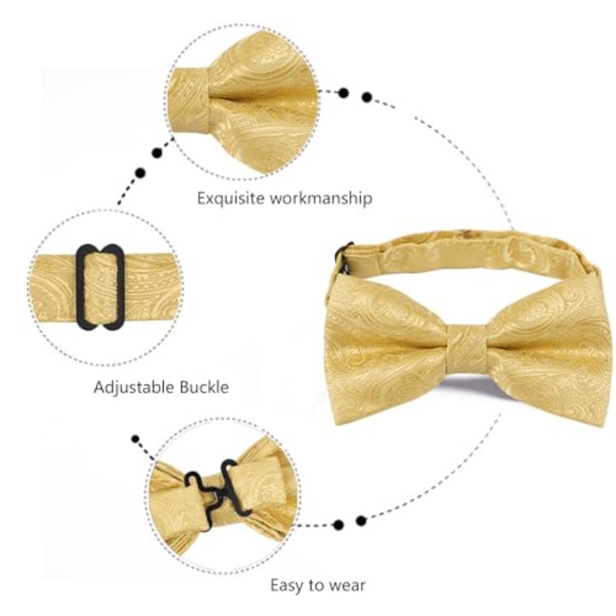 Mens Paisley Bow Tie, Pocket S - Pocket Square Set ulasan dan harga