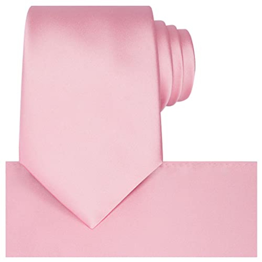 Satin Tie Set Solid Ties Mens  - Pocket Square Set ulasan dan harga