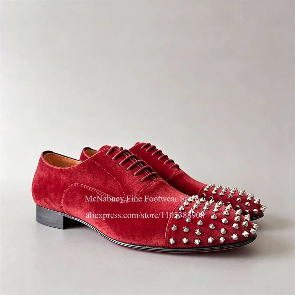 Spike Studs Leather Dress Shoe - Men Formal Party Wear Dress ulasan dan harga