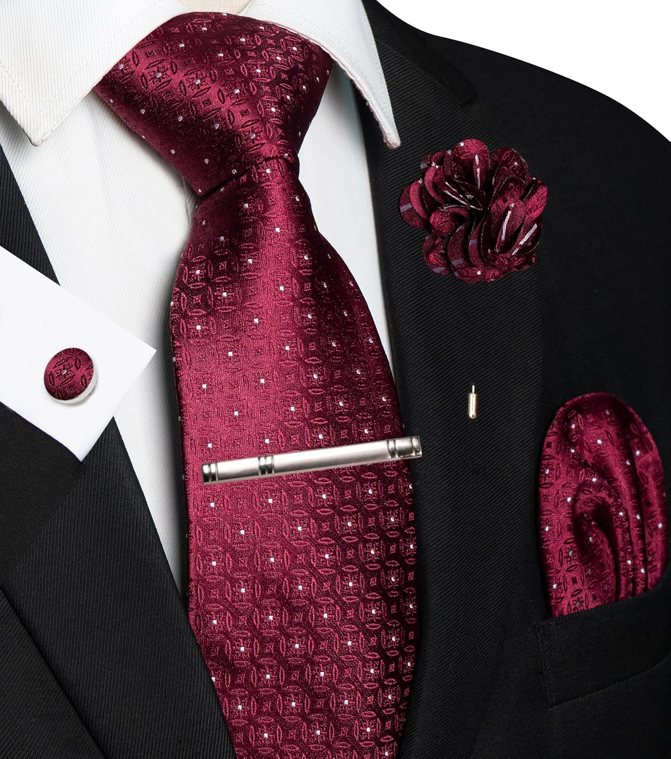 5PCS Men's Tie Set with Pocket - Pocket Square Set ulasan dan harga