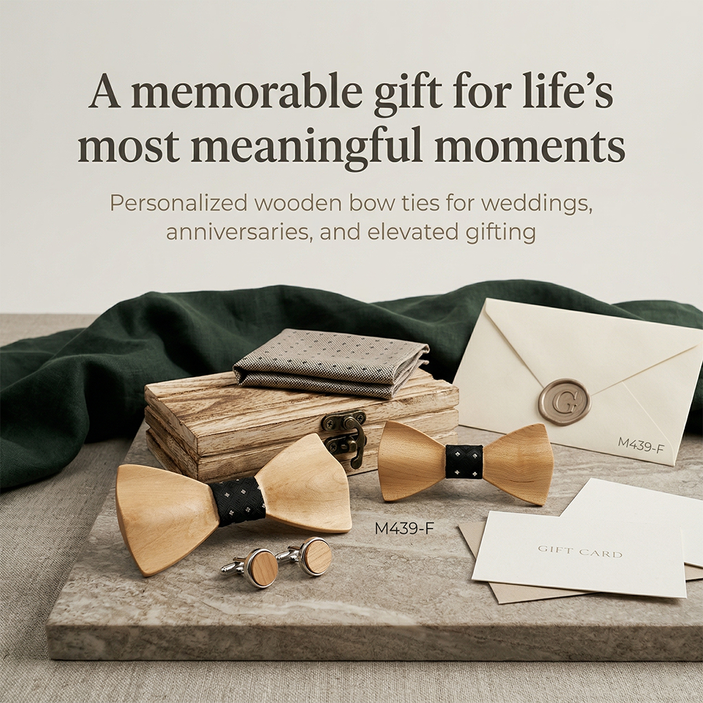 Wooden Bowtie Kit Father and k - Men'S Formal Wear Bow Ties ulasan dan harga