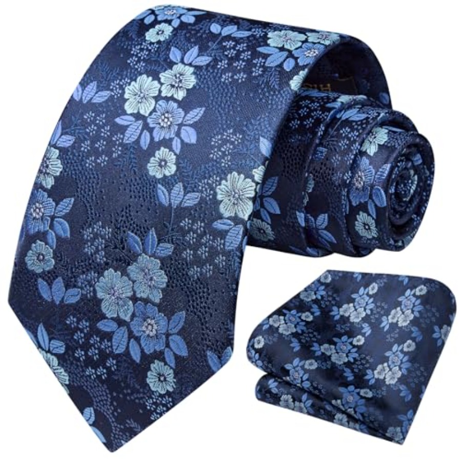 Extra Long Ties for Men Classi - Pocket Square Set ulasan dan harga